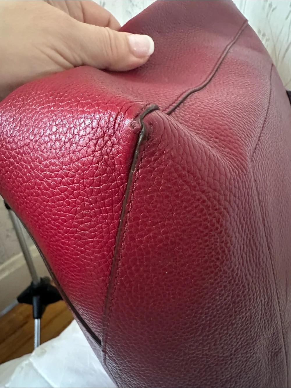 Michael Kors Large Red Leather Tote